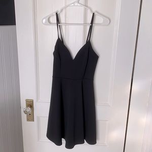 Black mini dress